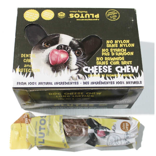 PLUTOS CHICKEN CHEESE DOG CHEWS - EXTRA LARGE