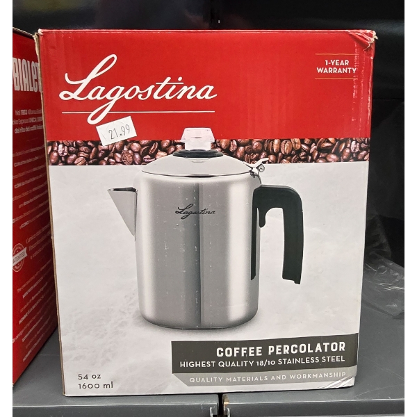 LAGOSTINA 54OZ COFFEE PERCOLATOR