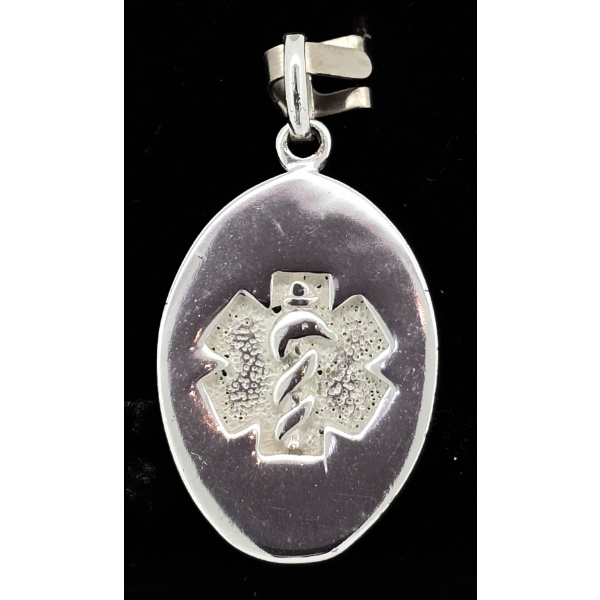 .925 SILVER MEDICAL ALERT PENDANT