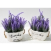 Image 1 : 2 ARTIFICIAL LAVENDER PLANTS W/ POTS
