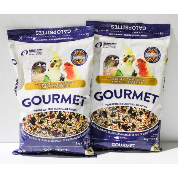 2 X 1.13KG HAGEN HARI COCKATIEL FOOD - GOURMET 