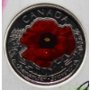 Image 1 : 2015 PROOF CANADA COLOURED POPPY 25 CENT COIN