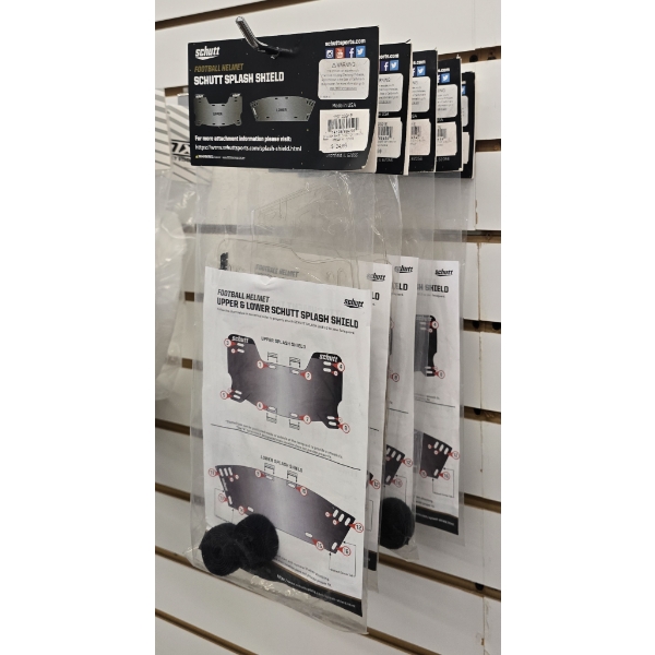 FOUR SCHUTT FOOTBALL HELMET SPLASH SHIELD