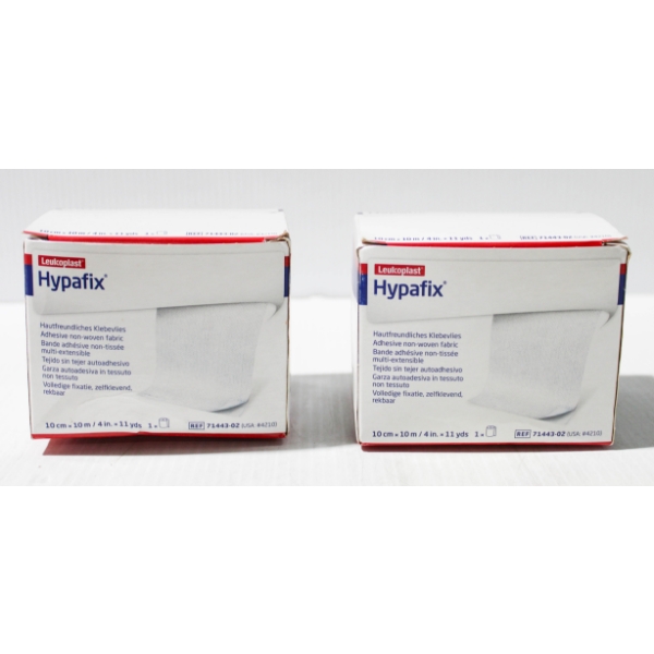2 NEW LEUKOPLAST HYPAFIX CLOTH ROLL ADHESIVE BANDAGE