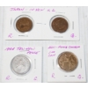 Image 1 : WORLD COINS - 2 JAPAN 10 YEN - 10 PENCE & 2011 PARKS CANADA $1.00 LOONEY