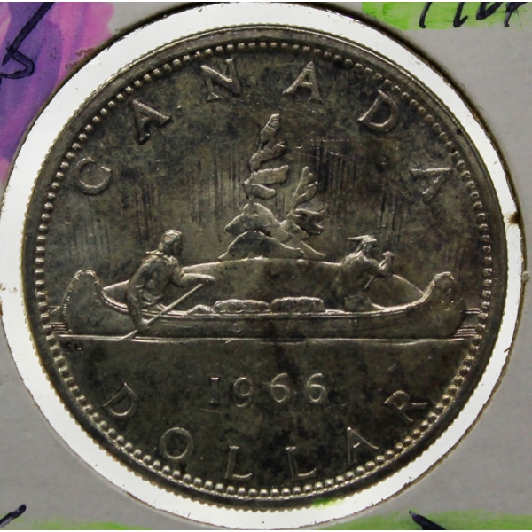 1966 CANADIAN SILVER VOYAGEUR DOLLAR