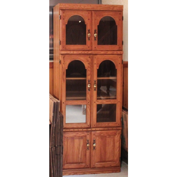 WOODEN CABINET W/ SHELVES