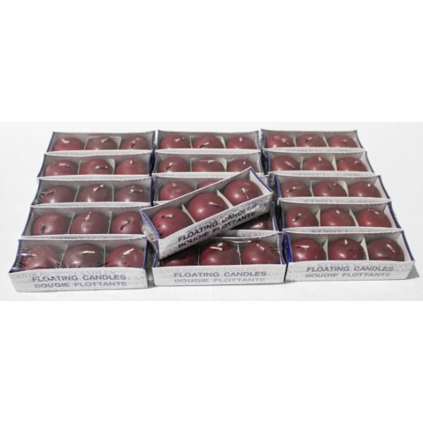 16 X 3 NEW FLOATING CANDLES