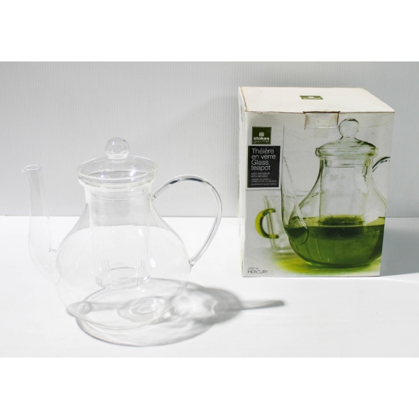 NEW STOKES GOURMET 2L GLASS TEAPOT W/ INFUSER