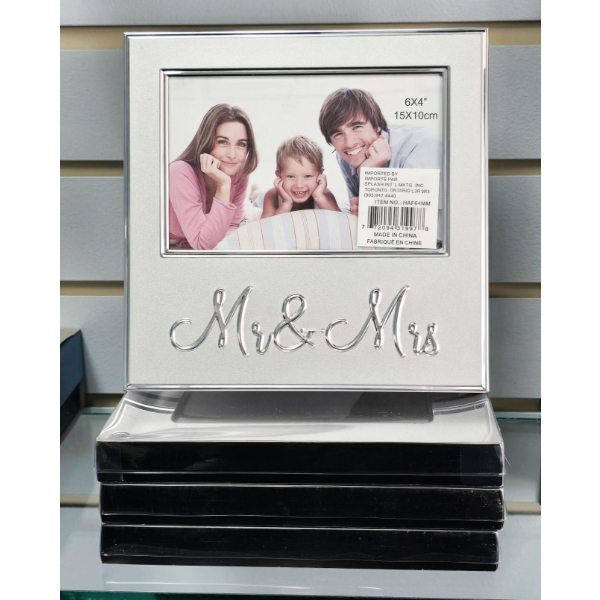 THREE NEW MR & MRS FAMILY PICTURE FRAMES