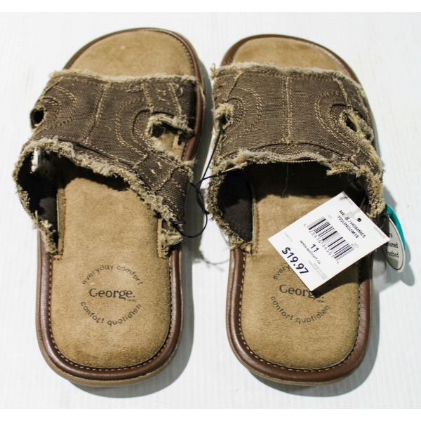 MEN'S EVERYDAY COMFORT SLIP ON SLIPPERS - SIZE 11