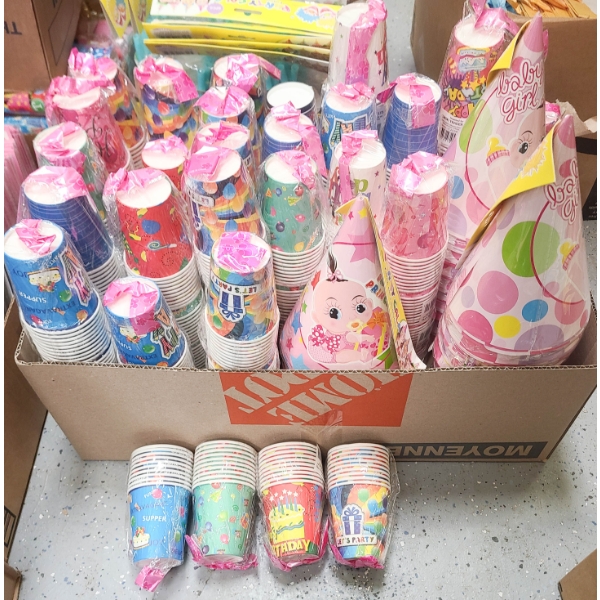 NEW 300+ PARTY & HAPPY BIRTHDAY PAPER CUPS