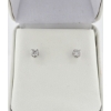 Image 1 : 14K WHITE GOLD DIAMOND EARRINGS