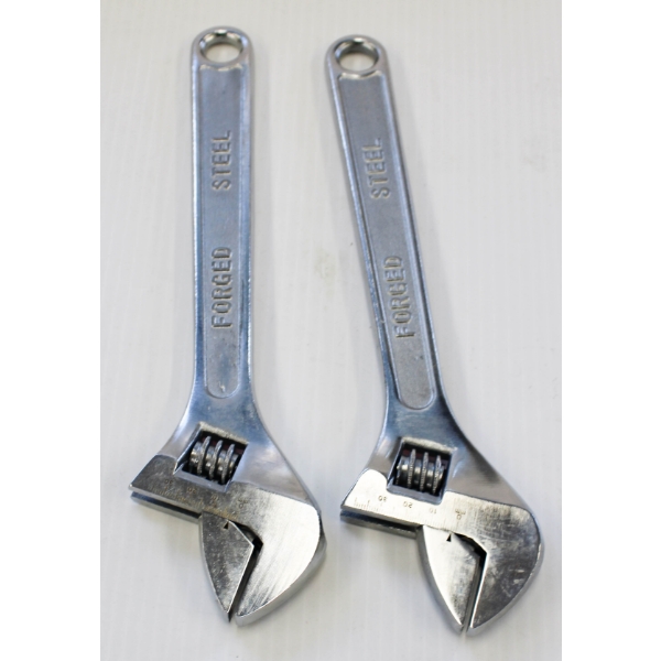 TWO NEW ADJUSTABLE WRENCHES 12"