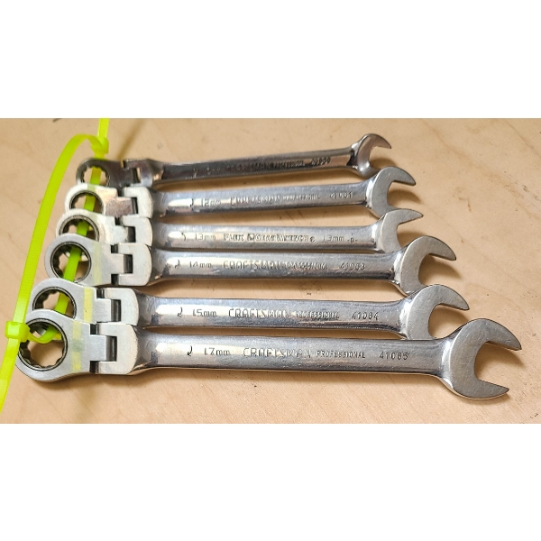6 PC FLEXGEAR CRAFTSMAN METRIC WRENCH SET 