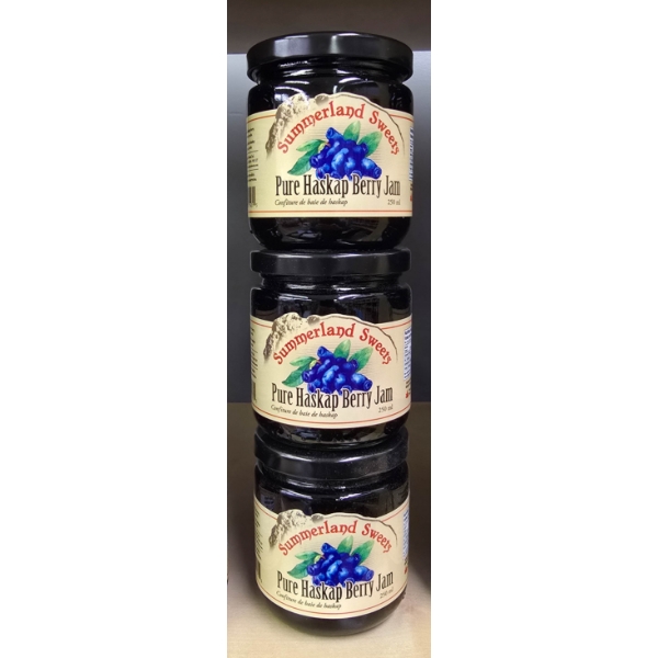 3 SUMMERLAND SWEETS PURE HASKAP BERRY JAM