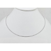 Image 1 : 10K WHITE GOLD 18" NECKLACE