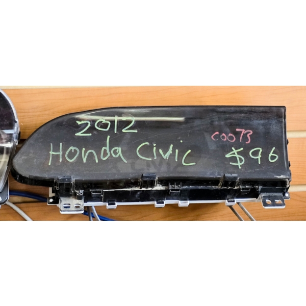 SALVAGE DASHBOARD FOR 2012 HONDA CIVIC