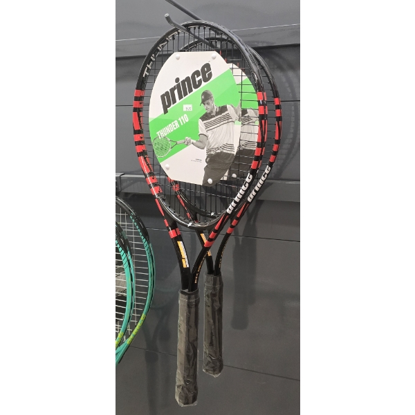 TWO PRINCE THUNDER 110 TENNIS RACKETS