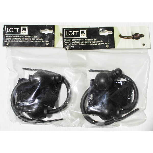 2 CURTAIN HOLDBACK SETS