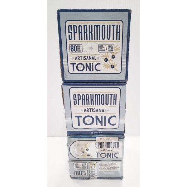 3 X 4 SPARKMOUTH ARTISANAL TONIC WATER