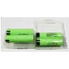 Image 1 : 2 X 2 NCR18650B RECHARGEABLE LI-ION BATTERY W/ STORAGE CASES