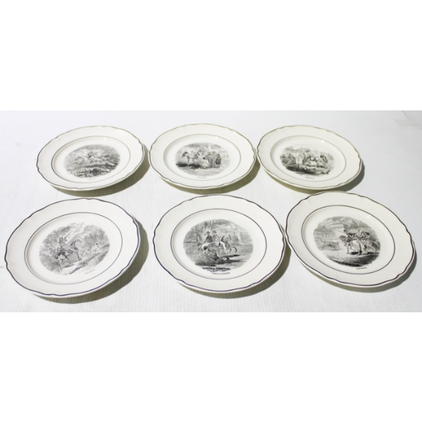 6 ASST. VILLEROY & BOCH SERVING PLATES