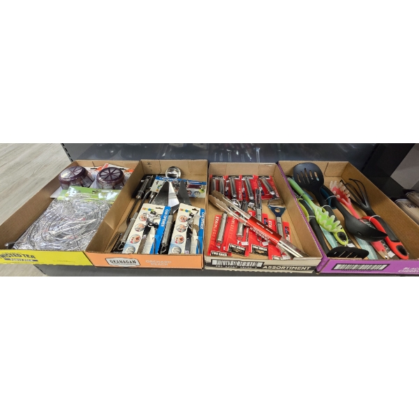 LARGE LOT OF ASSORT. KITCHEN TOOLS AND ACCESSORIES