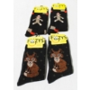 Image 1 : 4 PR FOOZYS SOCKS - SOCK MONKEYS & FOX