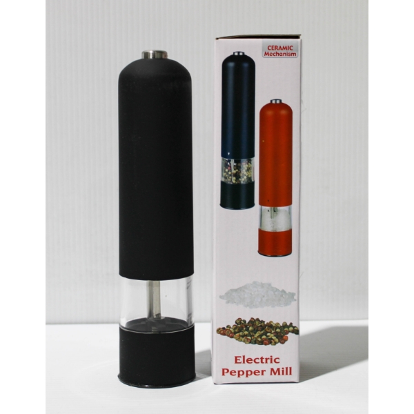 NEW ELECTRIC PEPPER / SALT GRINDER -BLACK