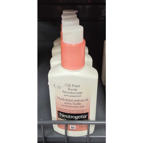 4 OIL-FREE ACNE MOISTURIZER 118ML EA.