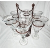 Image 1 : GLASS NOVELTY LARGE WINE GLASSES & ICE BUCKET