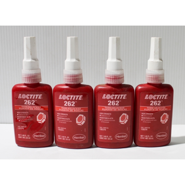 4 X 50ML LOCTITE 262 THREADLOCKER - HIGH STRENGTH