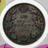 Image 1 : 1917 CANADA SILVER 50 CENT COIN