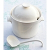 Image 1 : WHITE POTTERY PUNCH OR SANGRIA SERVING BOWL