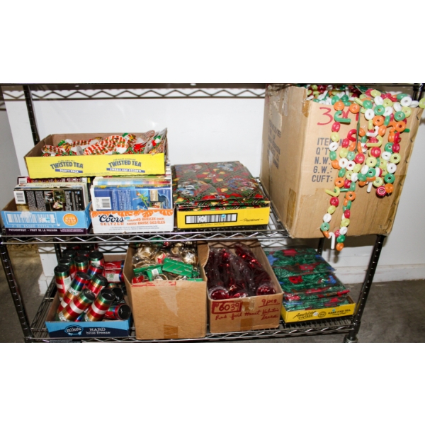 CHRISTMAS DECORATIONS & TREE ORNAMENTS ETC.