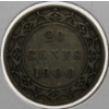 Image 1 : 1900 F/VF NEWFOUNDLAND SILVER 20 CENT COIN