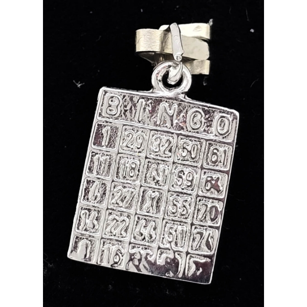 .925 SILVER BINGO PENDANT 