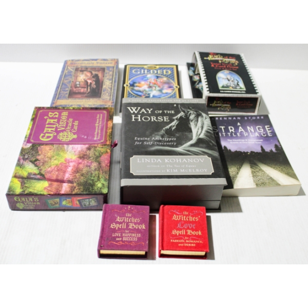 ASST. TAROT BOOKS & CARDS - GILDED COMPANION - GAIA'S VISION ETC.