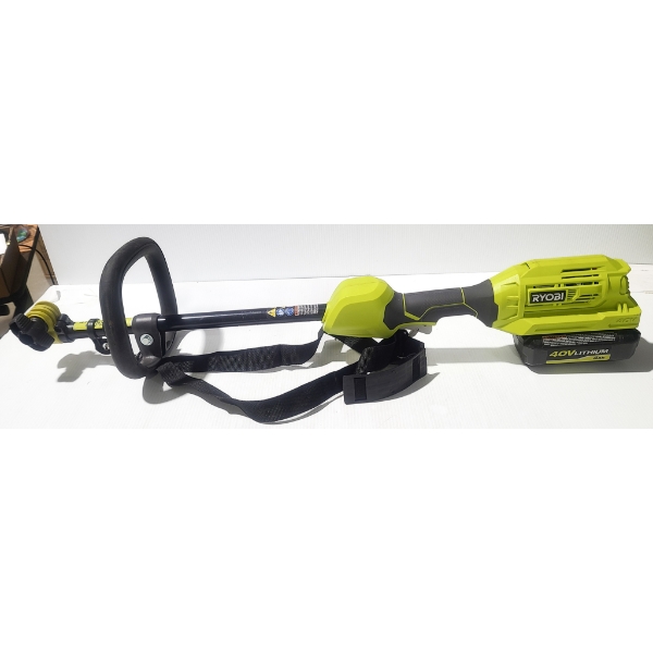 RYOBI 40V CORDLESS ATTACHMENT CAPABLE POWERHEAD W/ BATTERY