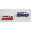 Image 2 : 2 DIECAST VOLKSWAGEN BUSES RED & BLUE