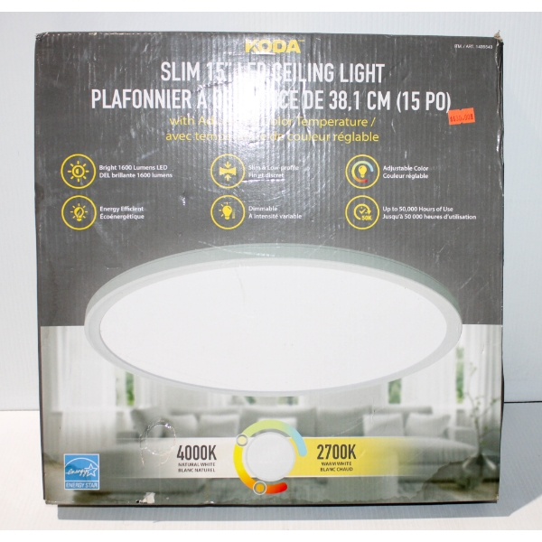 NEW KODA SLIM 15" LED CEILING LIGHT