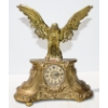 Image 1 : HEAVY BRASS EAGLE MANTLE CLOCK 