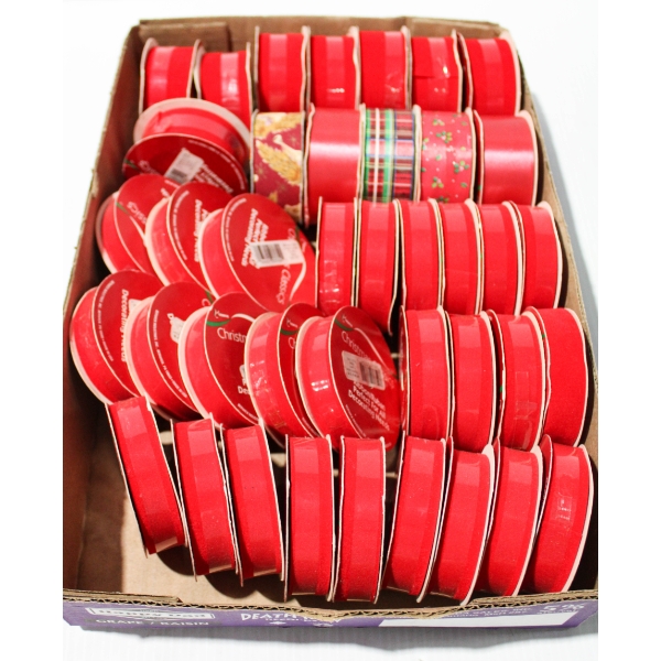 40 ROLLS ASST. SIZE RIBBON 