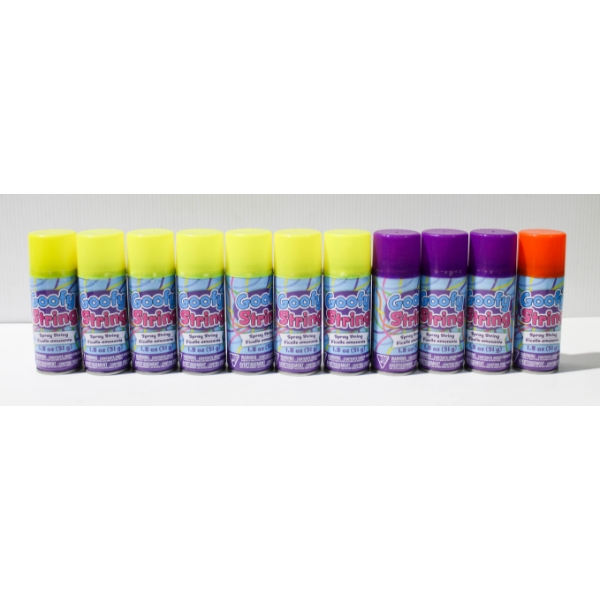 11 X 51G GOOFY SPRAY STRING - PURPLE ETC.