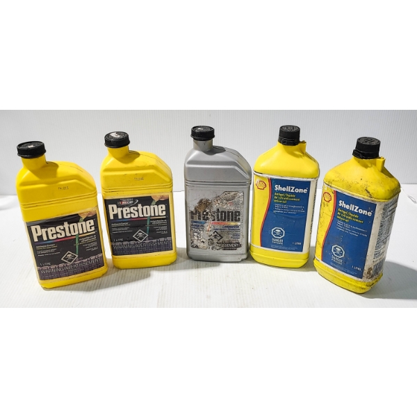 5 X 1 LITRE ANTIFREEZE COOLANT ESTATE - SEALED