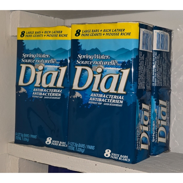 4PKS OF 8 SPRING WATER DIAL SOAP BARS