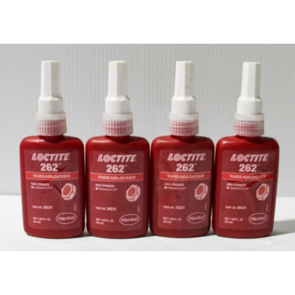 4 X 50ML LOCTITE 262 THREADLOCKER - HIGH STRENGTH 