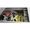 Image 3 : DUAL LID HEX PLATE TRUCK TOOL BOX W/ TOOLS / CONTENTS