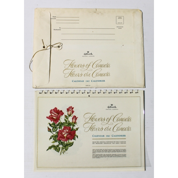 1967 HALLMARK FLOWERS OF CANADA CALENDAR